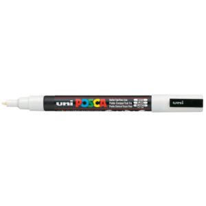 Uni Posca Pc-3M Su Bazlı Poster Marker 0.9 - 1.3 mm White 1