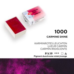 St. Petersburg White Nights Extra-Fine Tam Tablet Artist Sulu Boya Carmine Shine 1000