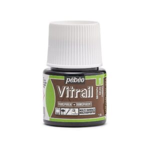 Pebeo Vitrail Transparan Cam Boyası 45 ml Brown 11