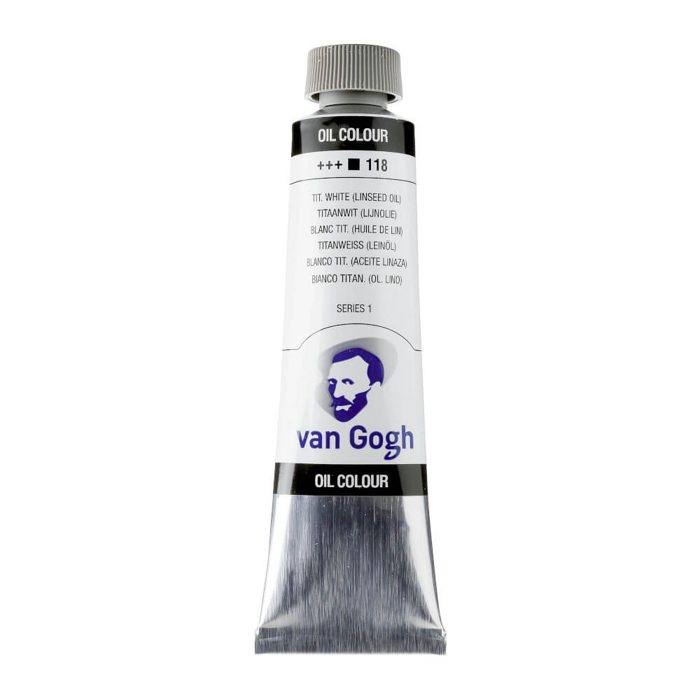 Talens Van Gogh Yağlı Boya 40 ml Seri 1 118 Titanium White (Linseed Oil)