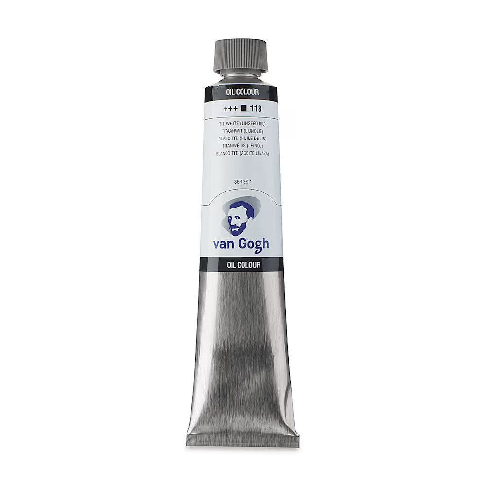 Talens Van Gogh Yağlı Boya 200 ml Seri 1 118 Titanium White (Linseed Oil)