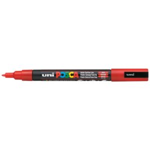Uni Posca Pc-3M Su Bazlı Poster Marker 0.9 - 1.3 mm Red 15