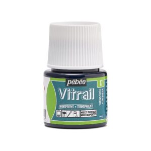 Pebeo Vitrail Transparan Cam Boyası 45 ml Turquoise 17