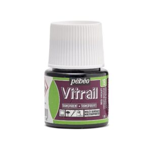 Pebeo Vitrail Transparan Cam Boyası 45 ml Red Violet 19