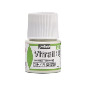 Pebeo Vitrail Transparan Cam Boyası 45 ml White 20