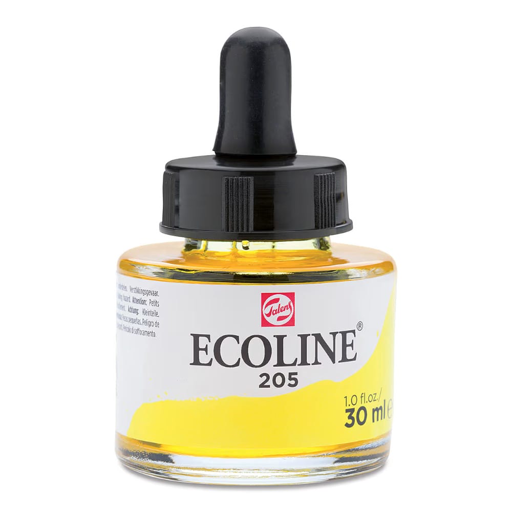 Ecoline Likit Sulu Boya Mürekkebi 30 ml Lemon Yellow (Primary) 205