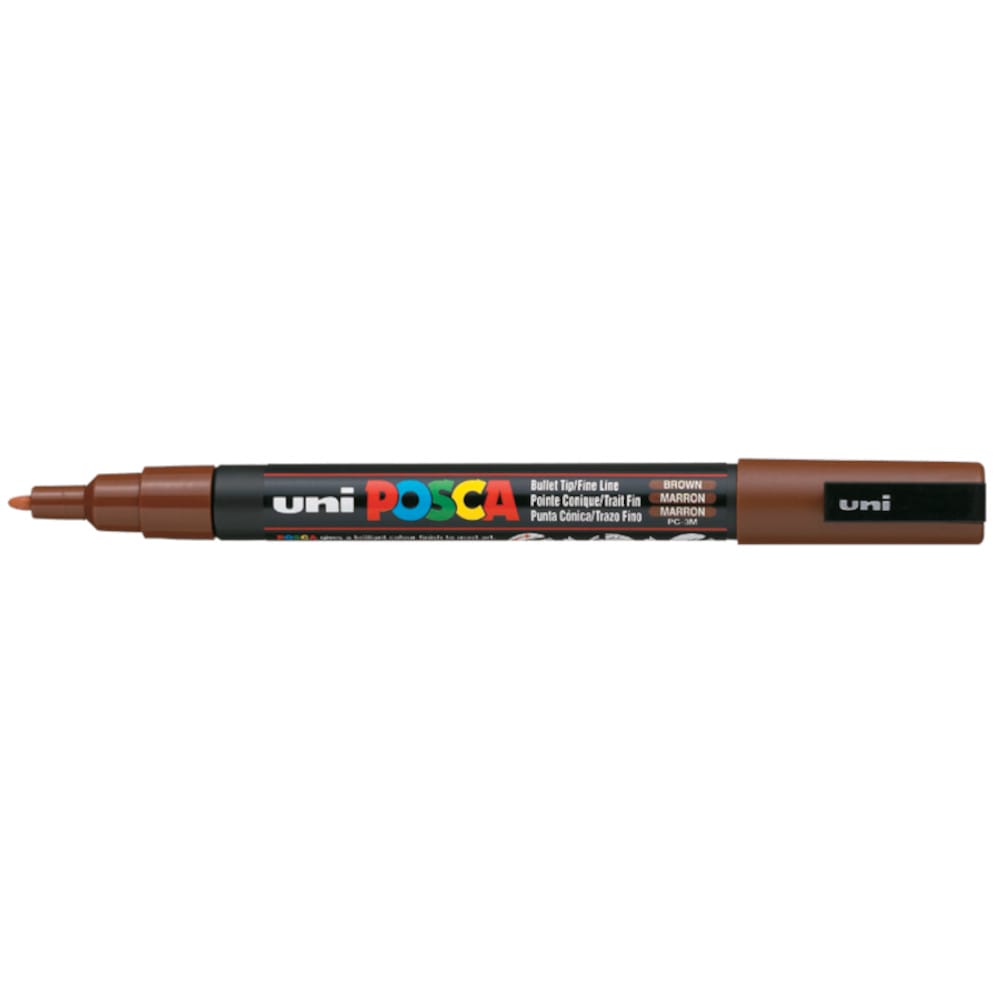 Uni Posca Pc-3M Su Bazlı Poster Marker 0.9 - 1.3 mm Brown 21