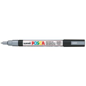 Uni Posca Pc-3M Su Bazlı Poster Marker 0.9 - 1.3 mm Silver 26