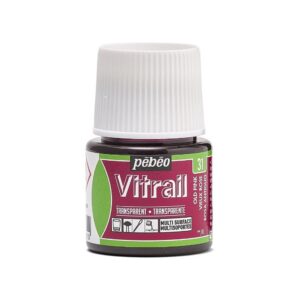 Pebeo Vitrail Transparan Cam Boyası 45 ml Old Pink 31