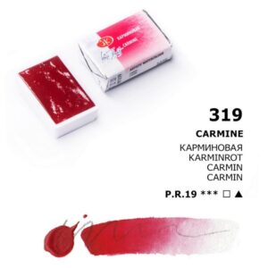 St. Petersburg White Nights Extra-Fine Tam Tablet Artist Sulu Boya Carmine 319