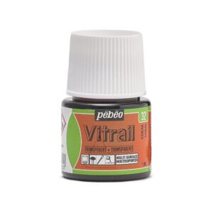 Pebeo Vitrail Transparan Cam Boyası 45 ml Coral Red 32