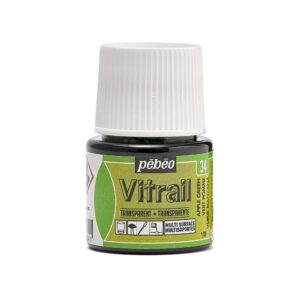 Pebeo Vitrail Transparan Cam Boyası 45 ml Apple Green 34