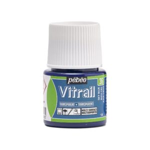 Pebeo Vitrail Transparan Cam Boyası 45 ml Light Blue 36