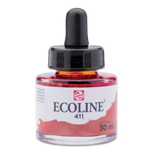 Ecoline Likit Sulu Boya Mürekkebi 30 ml Burnt Sienna 411