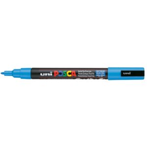 Uni Posca Pc-3M Su Bazlı Poster Marker 0.9 - 1.3 mm Sky Blue 48