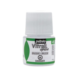 Pebeo Vitrail Cam Boyası 45 ml Opaque Super White 49