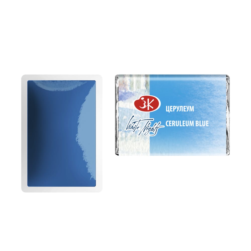 St. Petersburg White Nights Extra-Fine Tam Tablet Artist Sulu Boya Ceruleum Blue 503 - Görsel 3