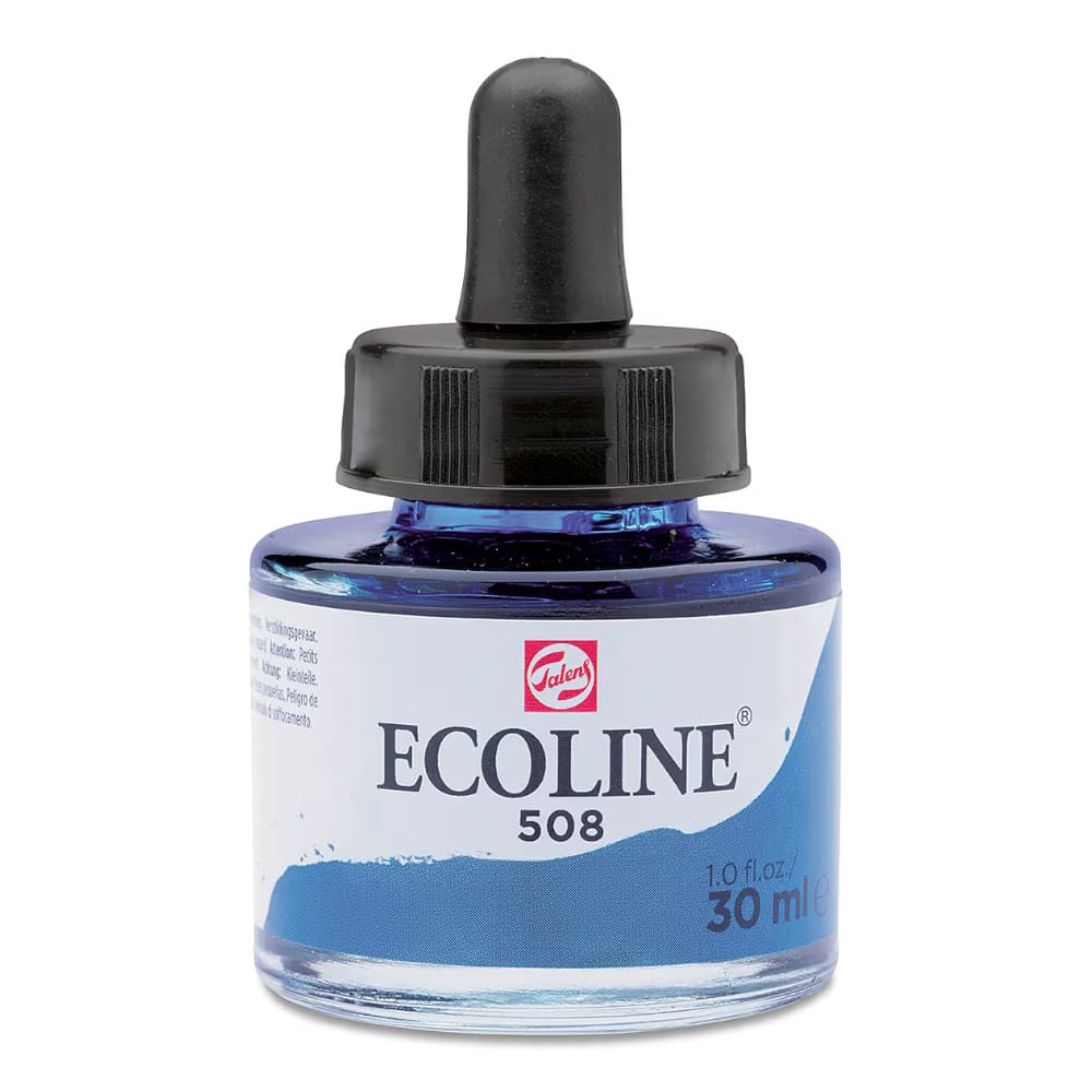 Ecoline Likit Sulu Boya Mürekkebi 30 ml Prussian Blue 508