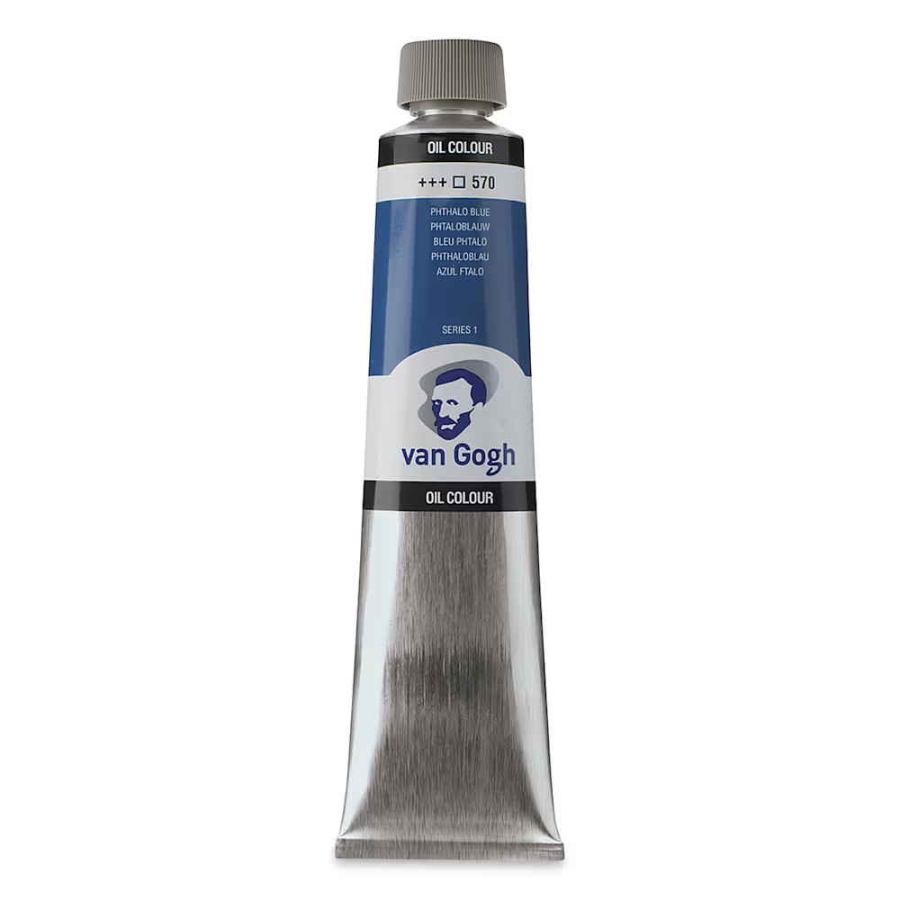 Talens Van Gogh Yağlı Boya 200 ml Seri 1 570 Phthalo Blue (Primary)