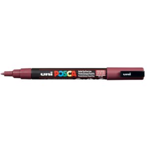 Uni Posca Pc-3M Su Bazlı Poster Marker 0.9 - 1.3 mm Red Wine 60