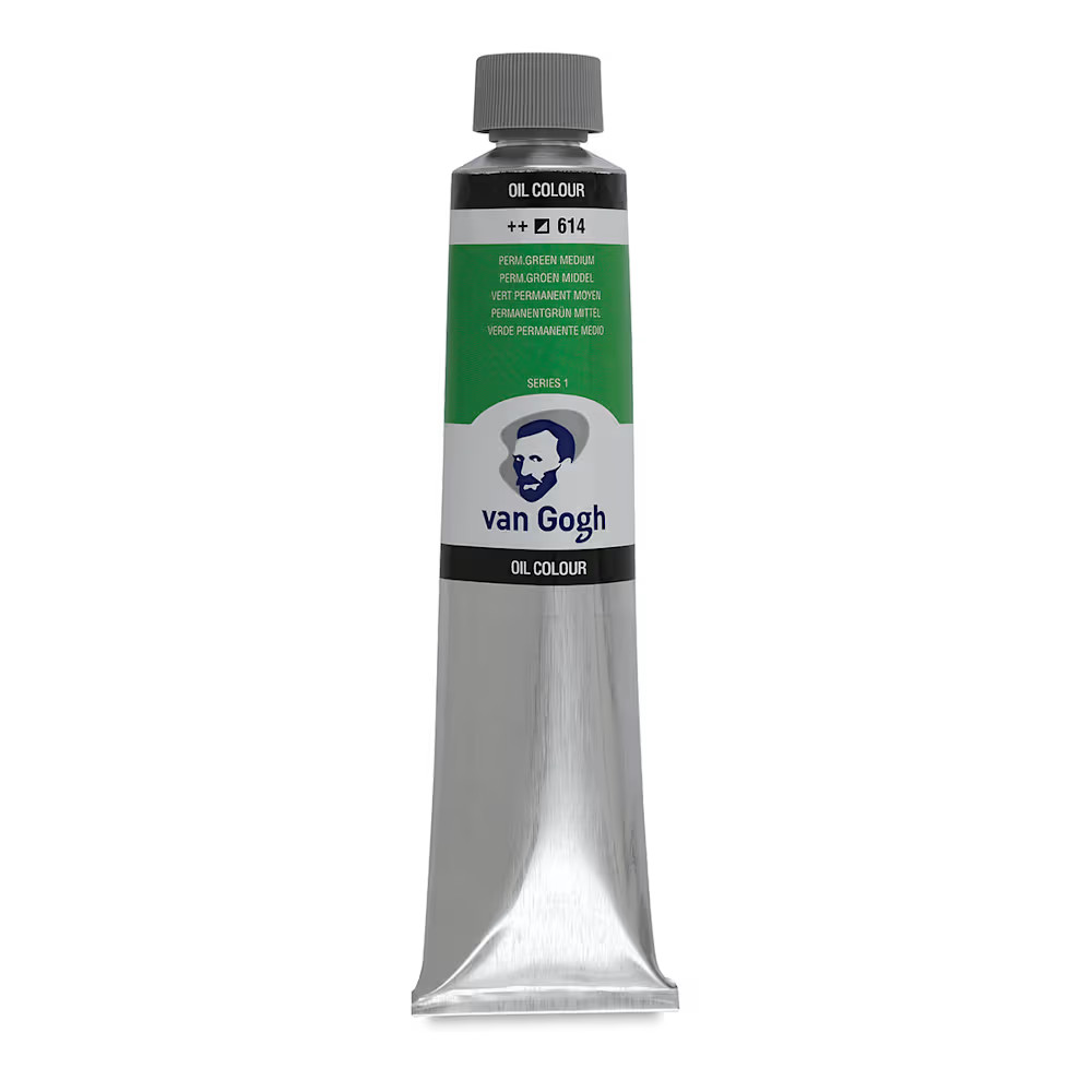 Talens Van Gogh Yağlı Boya 200 ml Seri 1 614 Permanent Green Medium