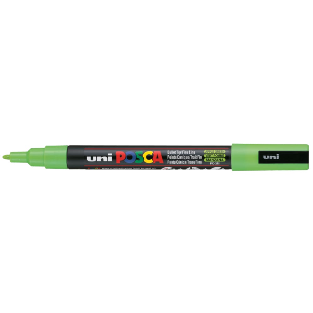Uni Posca Pc-3M Su Bazlı Poster Marker 0.9 - 1.3 mm Apple Green 72