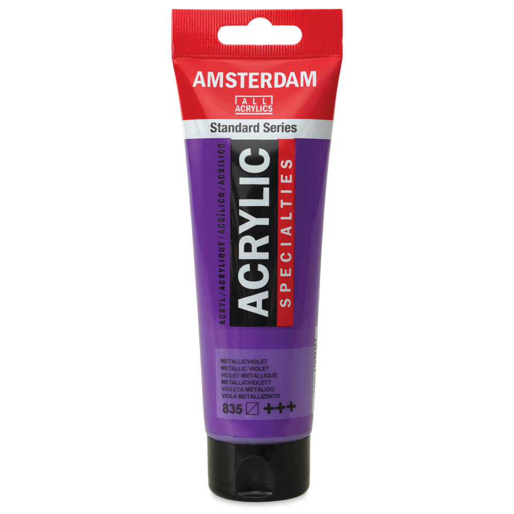Amsterdam Standart Metalik Akrilik Boya 120 ml Metallic Violet 835