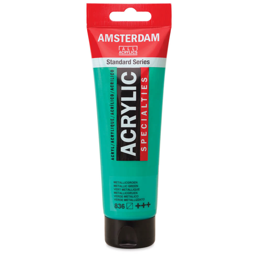 Amsterdam Standart Metalik Akrilik Boya 120 ml Metallic Green 836