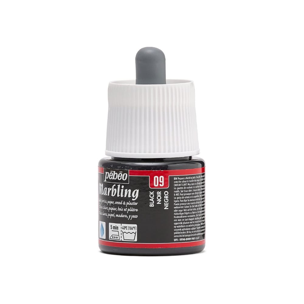 Pebeo Ebru Boyası 45 ml Black 130-009 - Görsel 2