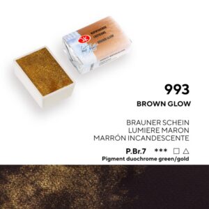 St. Petersburg White Nights Extra-Fine Tam Tablet Artist Sulu Boya Brown Glow 993