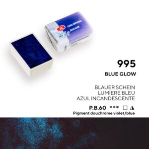 St. Petersburg White Nights Extra-Fine Tam Tablet Artist Sulu Boya Blue Glow 995