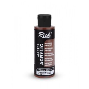 Rich Master Akrilik Boya 120 ml Açık Kahve 220