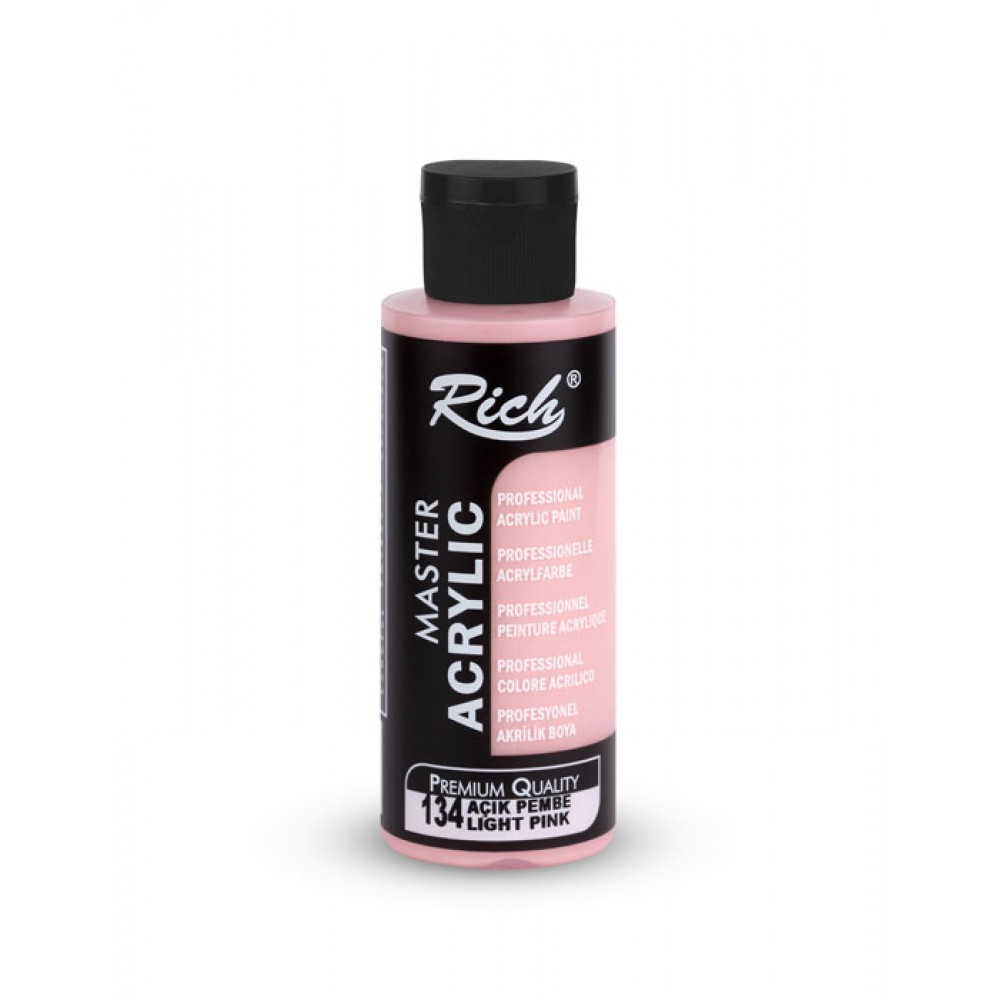 Rich Master Akrilik Boya 120 ml Açık Pembe 134