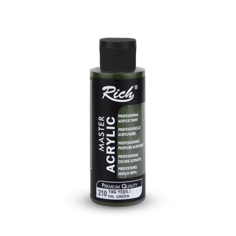 Rich Master Akrilik Boya 120 ml Yağ Yeşili 210