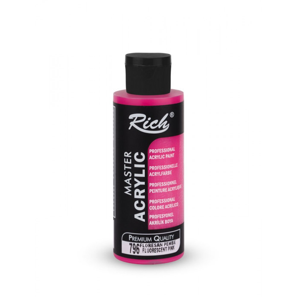 Rich Master Akrilik Boya 120 ml Floresan Pembe 2447