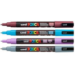 Uni Posca Pc-3M Su Bazlı Poster Marker 0.9 – 1.3 mm (Tüm Renkler)
