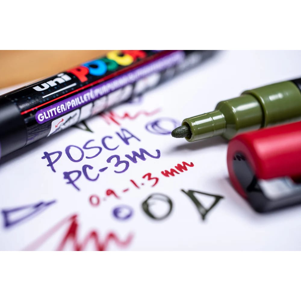 Uni Posca Pc-3M Su Bazlı Poster Marker 0.9 - 1.3 mm Brown 21 - Görsel 3