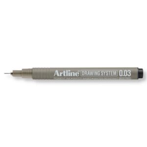 Artline Drawing System Teknik Çizim Kalemi Siyah 0.03 mm EK-2303N