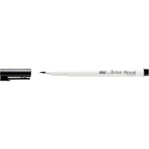 Marvy 1100 Artist Brush Su Bazlı Fırça Uçlu Kalem 01 Black