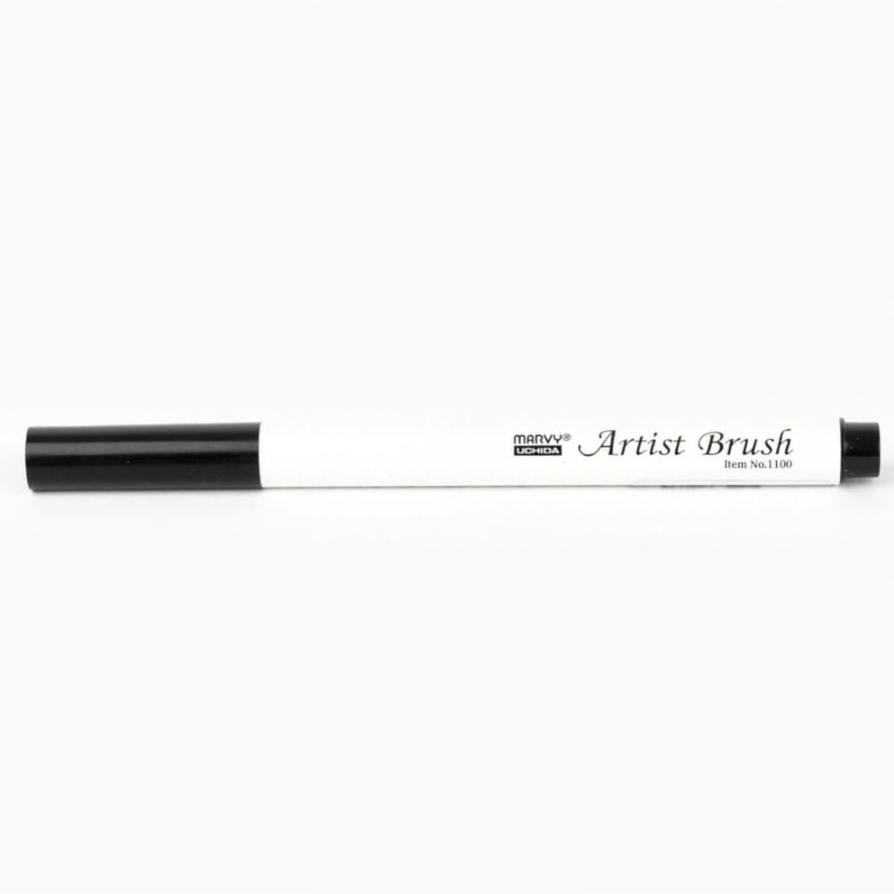 Marvy 1100 Artist Brush Su Bazlı Fırça Uçlu Kalem 01 Black - Görsel 2