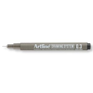 Artline Drawing System Teknik Çizim Kalemi Siyah 0.3 mm EK-233N