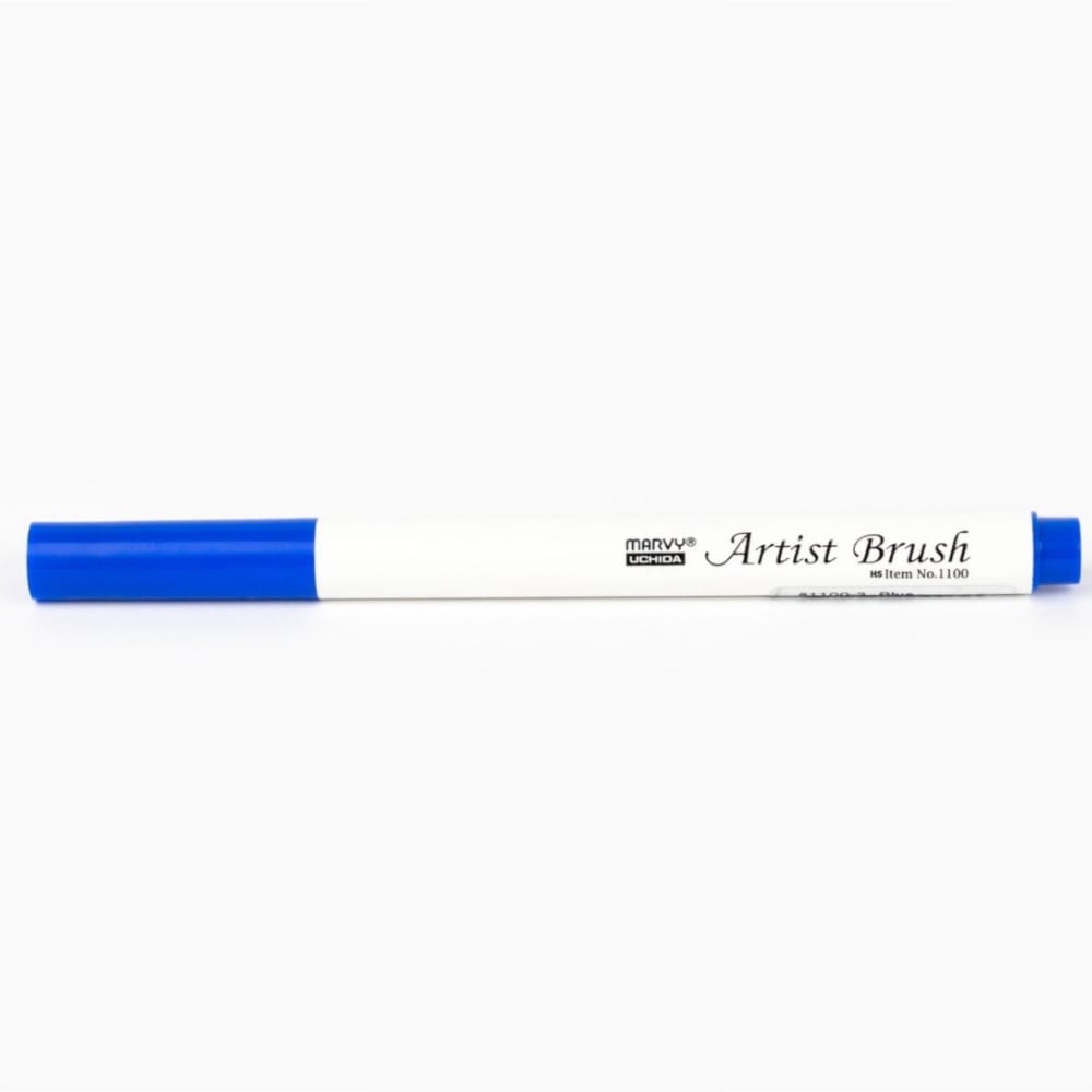 Marvy 1100 Artist Brush Su Bazlı Fırça Uçlu Kalem 03 Blue - Görsel 2