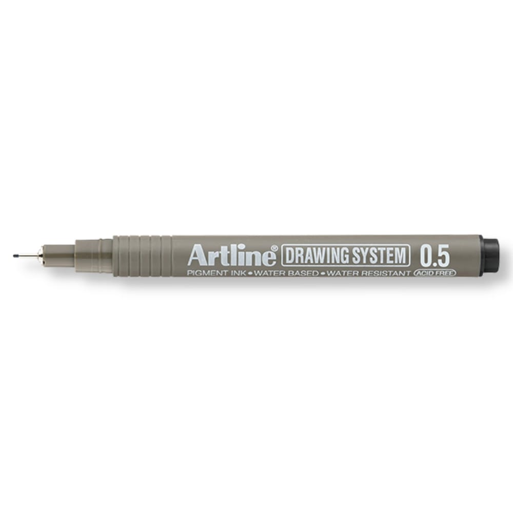 Artline Drawing System Teknik Çizim Kalemi Siyah 0.5 mm EK-235N