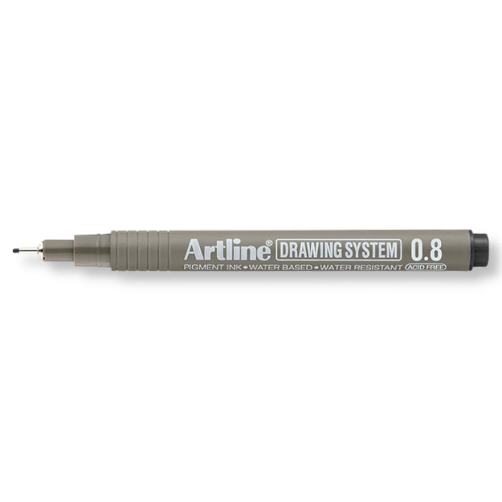 Artline Drawing System Teknik Çizim Kalemi Siyah 0.8 mm EK-238N