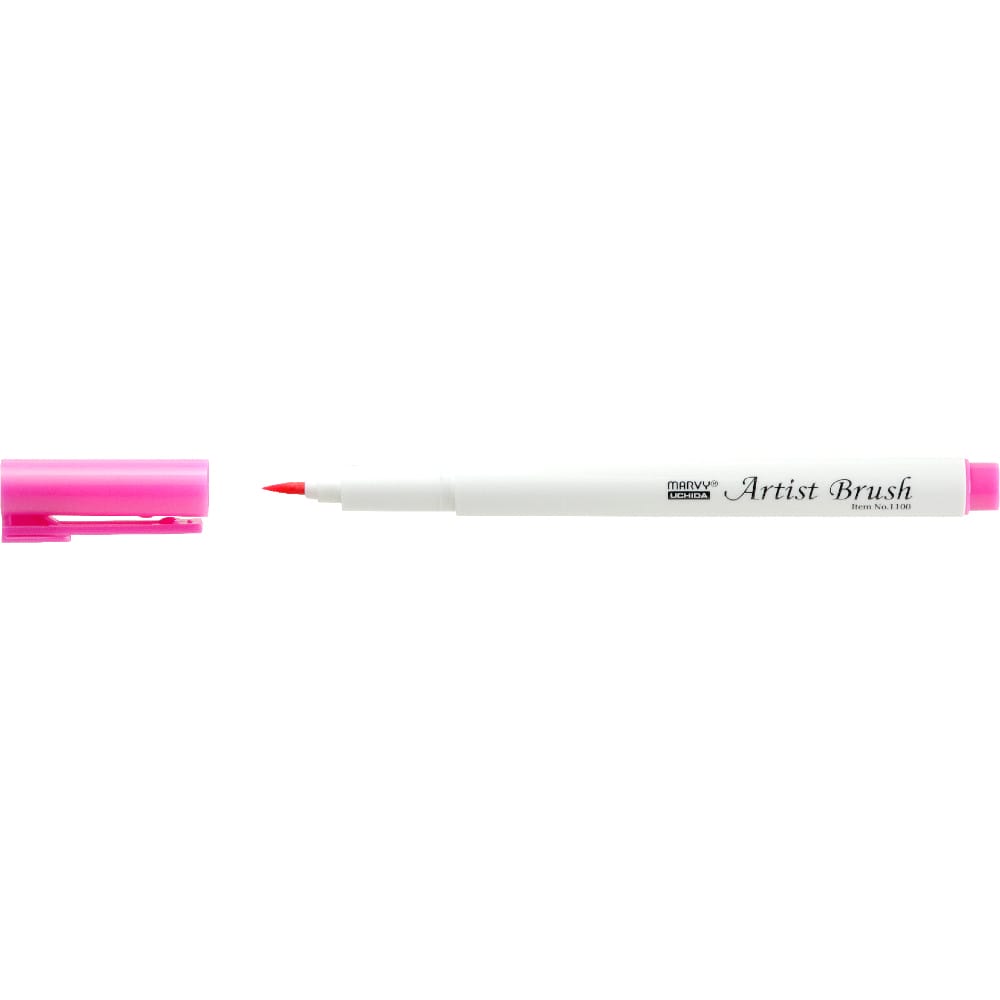 Marvy 1100 Artist Brush Su Bazlı Fırça Uçlu Kalem 09 Pink