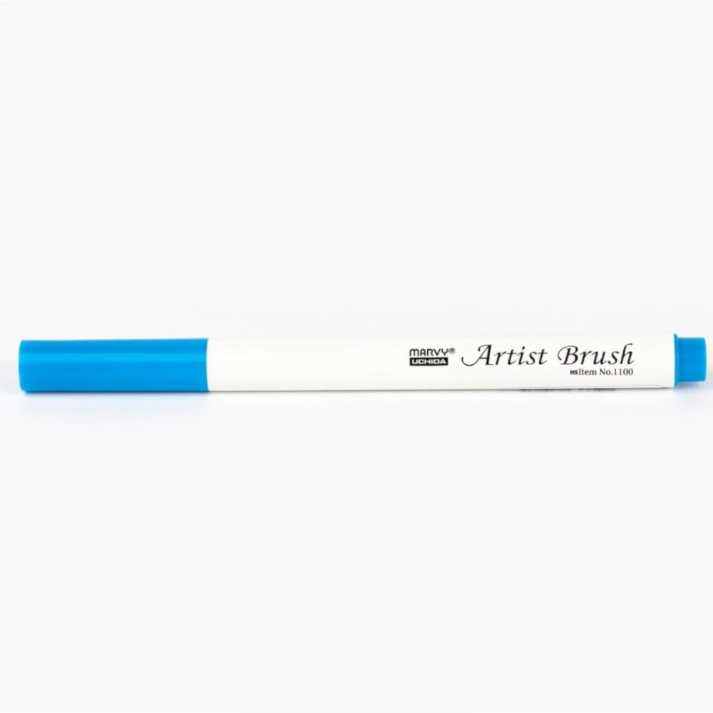 Marvy 1100 Artist Brush Su Bazlı Fırça Uçlu Kalem 10 Light Blue - Görsel 2