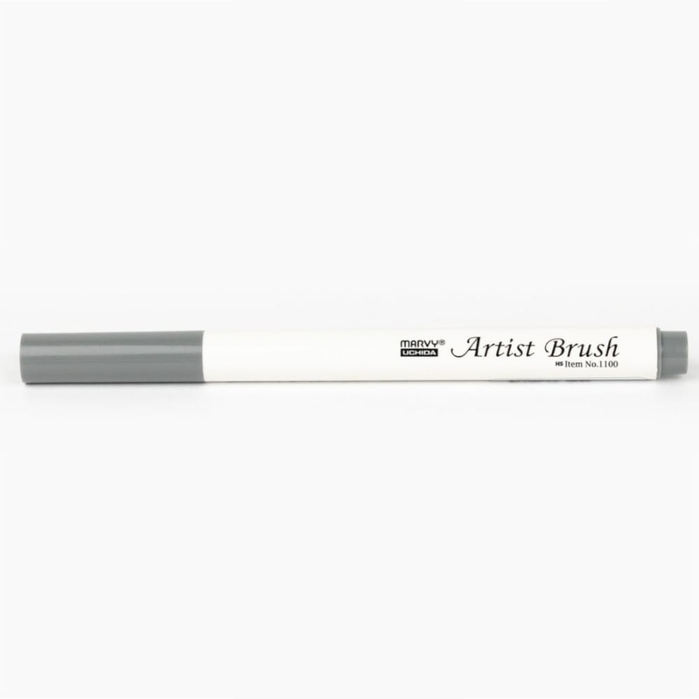 Marvy 1100 Artist Brush Su Bazlı Fırça Uçlu Kalem 12 Grey - Görsel 2