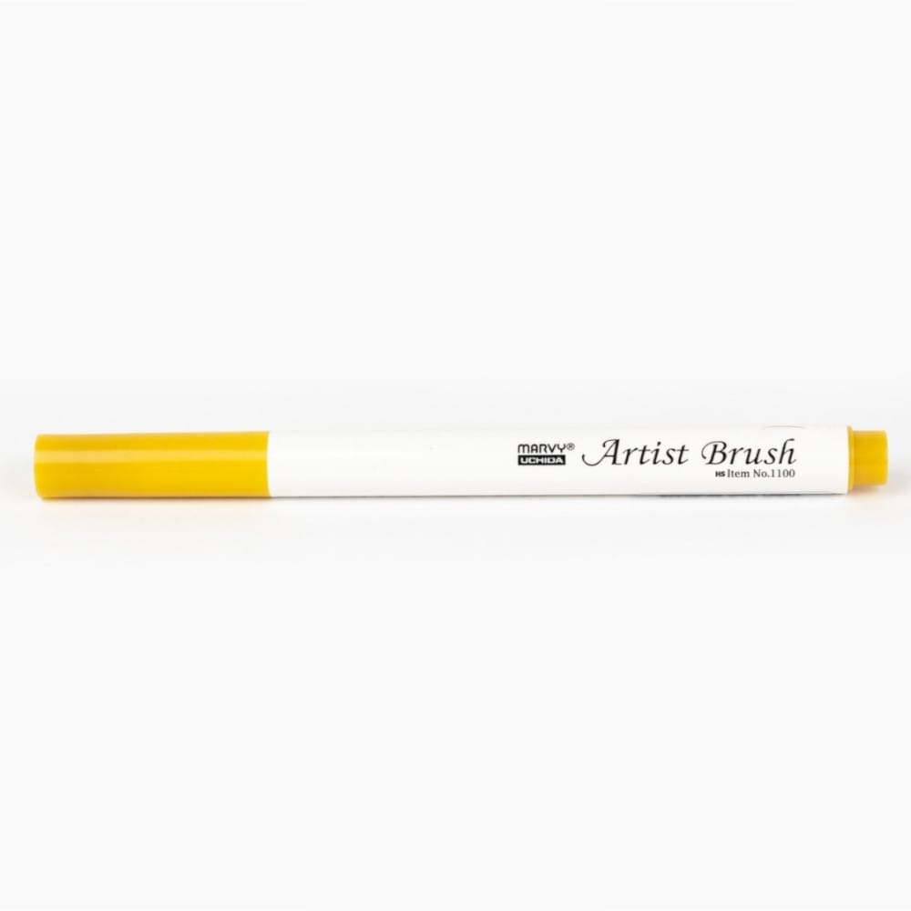 Marvy 1100 Artist Brush Su Bazlı Fırça Uçlu Kalem 23 Gold Ochre - Görsel 2