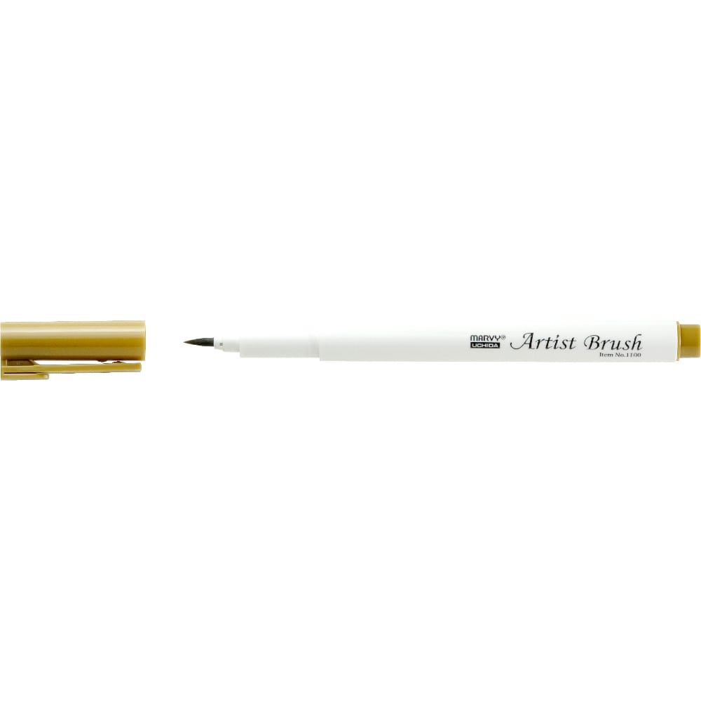 Marvy 1100 Artist Brush Su Bazlı Fırça Uçlu Kalem 27 Olive Brown