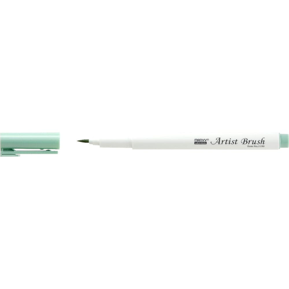 Marvy 1100 Artist Brush Su Bazlı Fırça Uçlu Kalem 32 Laurel Green